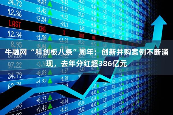 牛融网 “科创板八条”周年：创新并购案例不断涌现，去年分红超386亿元